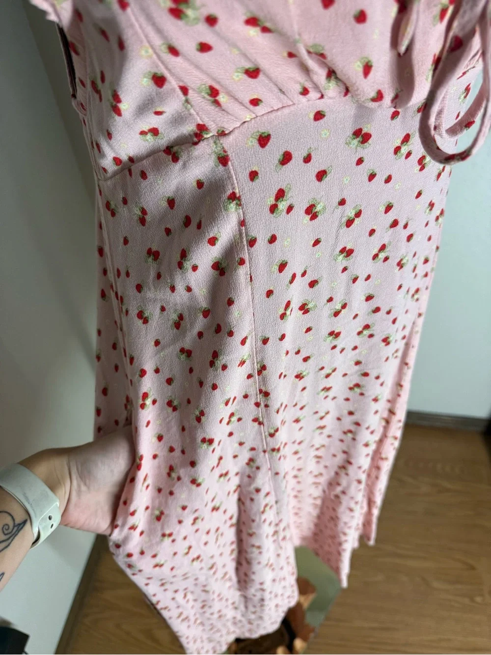 Strawberry Midi Dress by Sweet Society